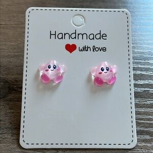 Handmade Kirby earrings